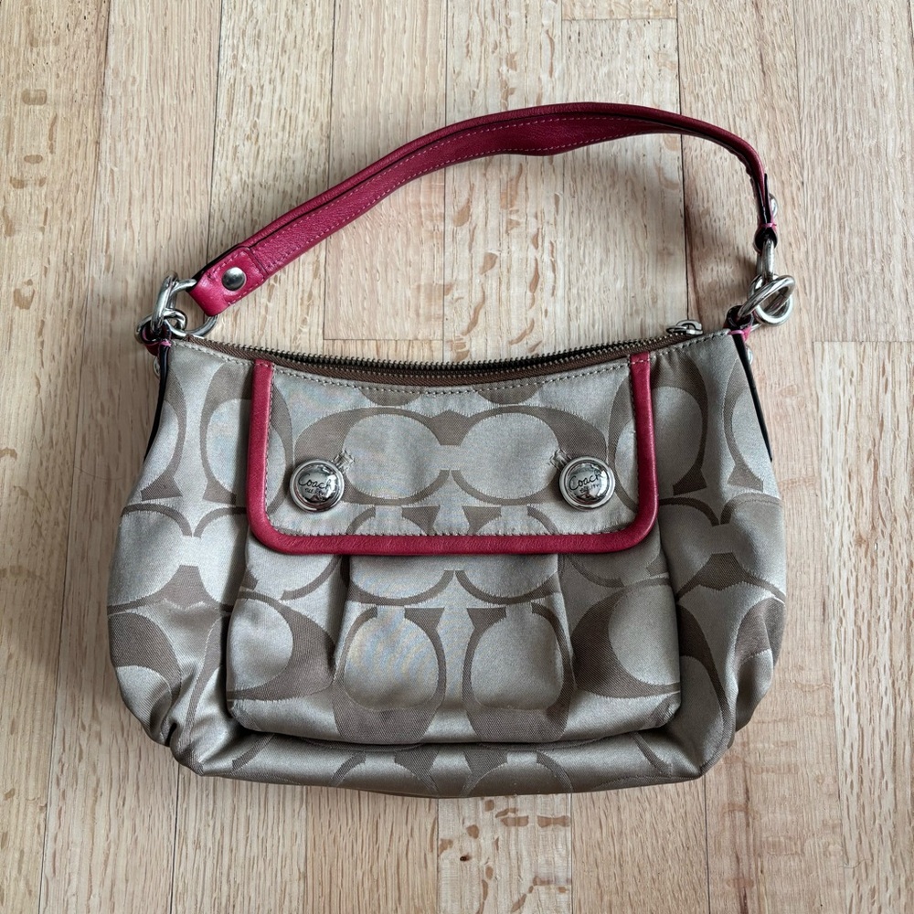 Coach Poppy Pink Signature Bag